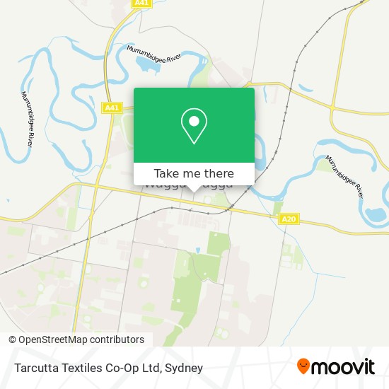 Mapa Tarcutta Textiles Co-Op Ltd