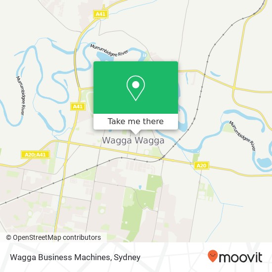 Wagga Business Machines map
