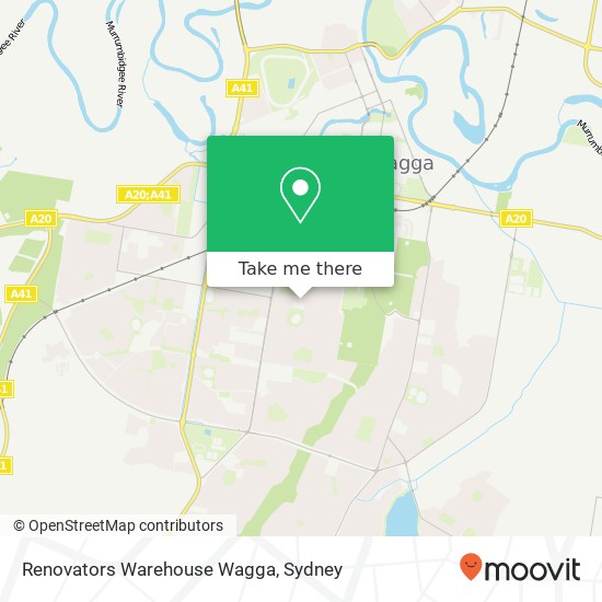 Mapa Renovators Warehouse Wagga