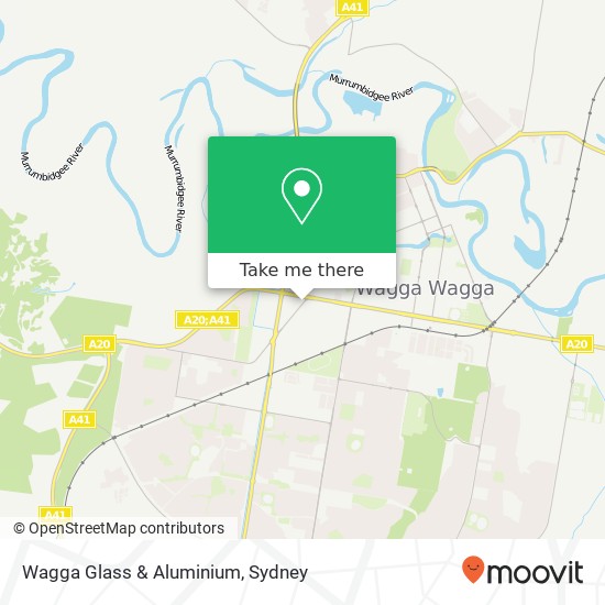 Wagga Glass & Aluminium map