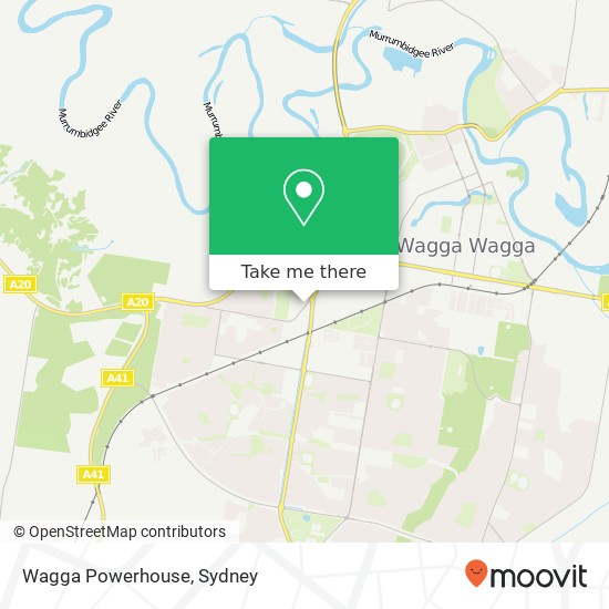 Wagga Powerhouse map