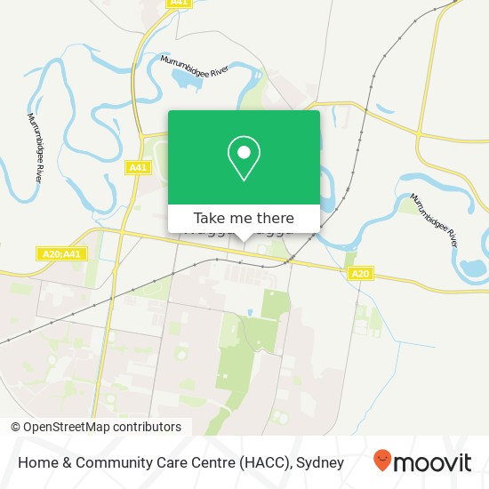 Home & Community Care Centre (HACC) map