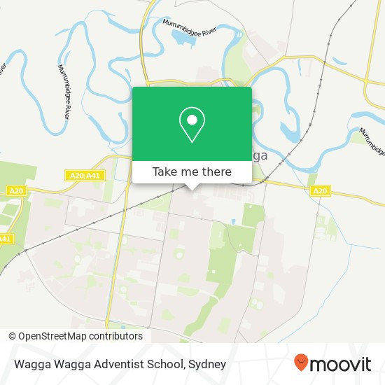 Mapa Wagga Wagga Adventist School