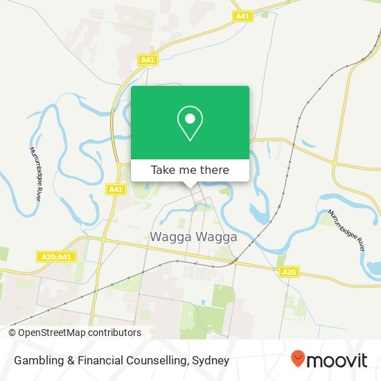 Gambling & Financial Counselling map