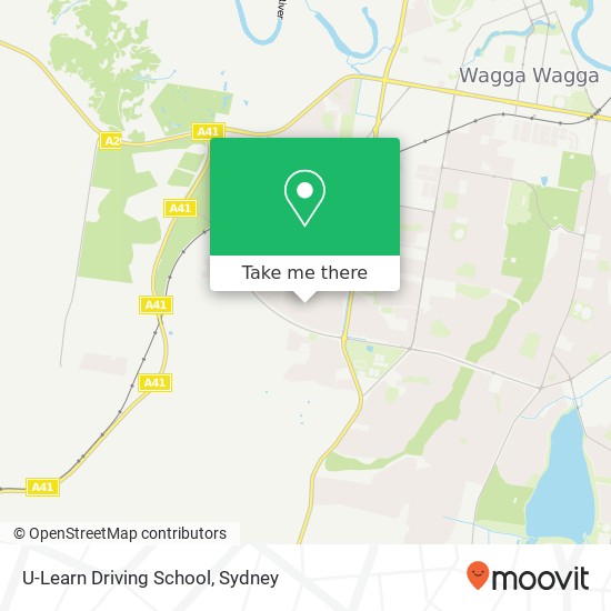 Mapa U-Learn Driving School