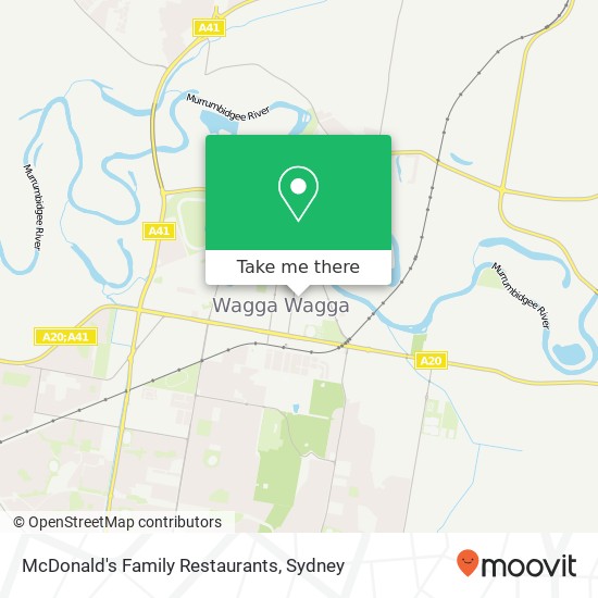 McDonald's Family Restaurants map