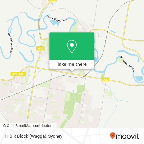 H & R Block (Wagga) map