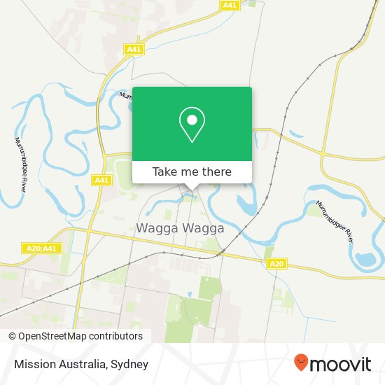 Mapa Mission Australia