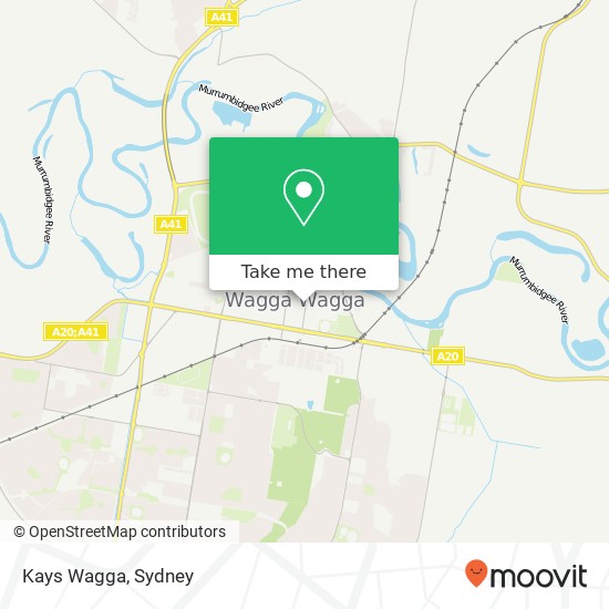 Kays Wagga map