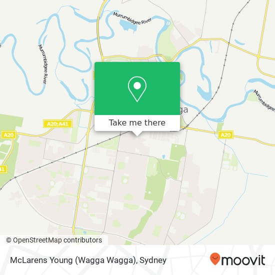 McLarens Young (Wagga Wagga) map