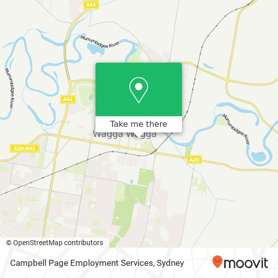 Campbell Page Employment Services map
