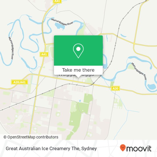 Mapa Great Australian Ice Creamery The