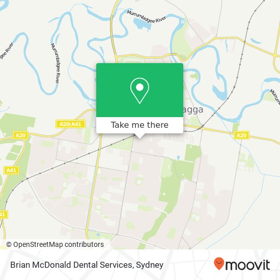 Brian McDonald Dental Services map