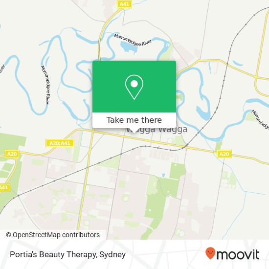 Portia's Beauty Therapy map