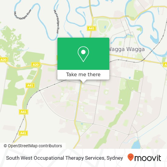 South West Occupational Therapy Services map