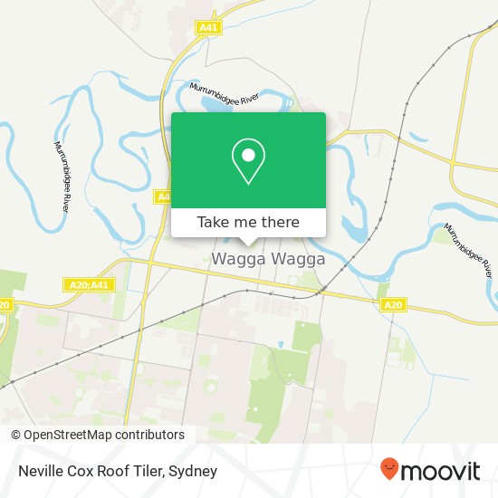 Neville Cox Roof Tiler map