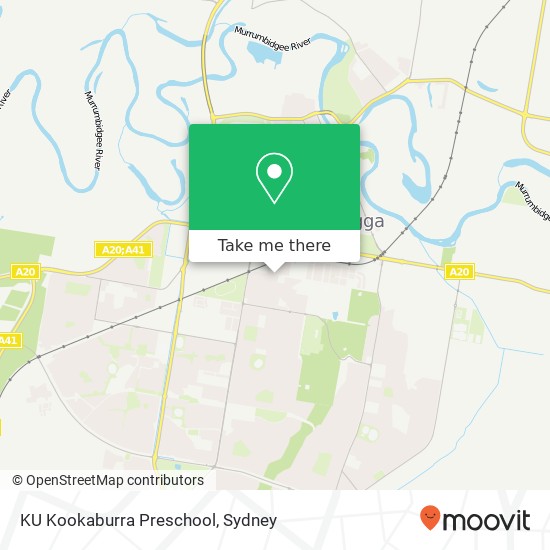 Mapa KU Kookaburra Preschool