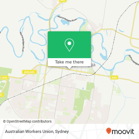 Australian Workers Union map