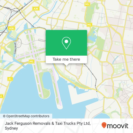 Mapa Jack Ferguson Removals & Taxi Trucks Pty Ltd