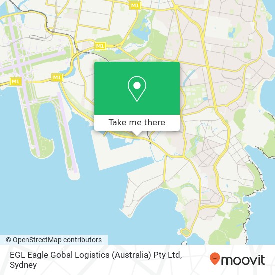 EGL Eagle Gobal Logistics (Australia) Pty Ltd map