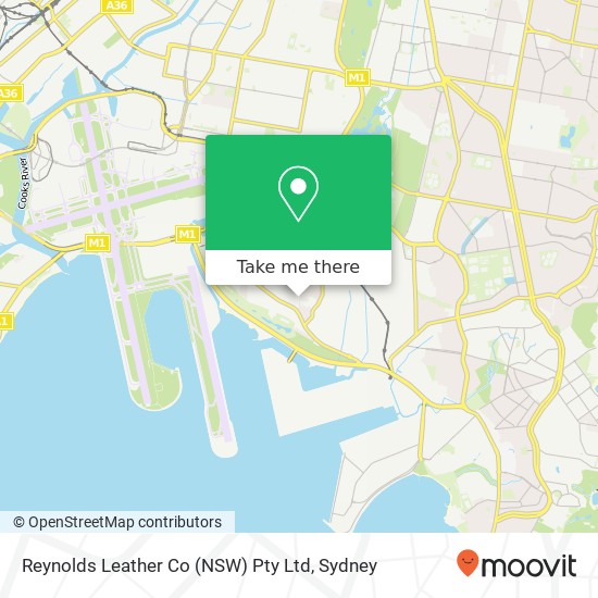 Reynolds Leather Co (NSW) Pty Ltd map
