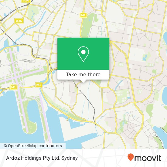 Ardoz Holdings Pty Ltd map
