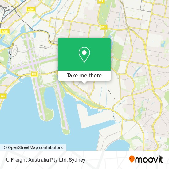 U Freight Australia Pty Ltd map