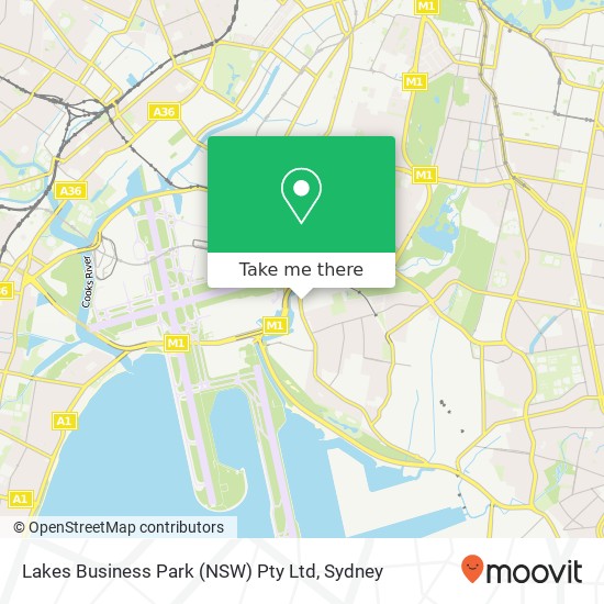 Lakes Business Park (NSW) Pty Ltd map
