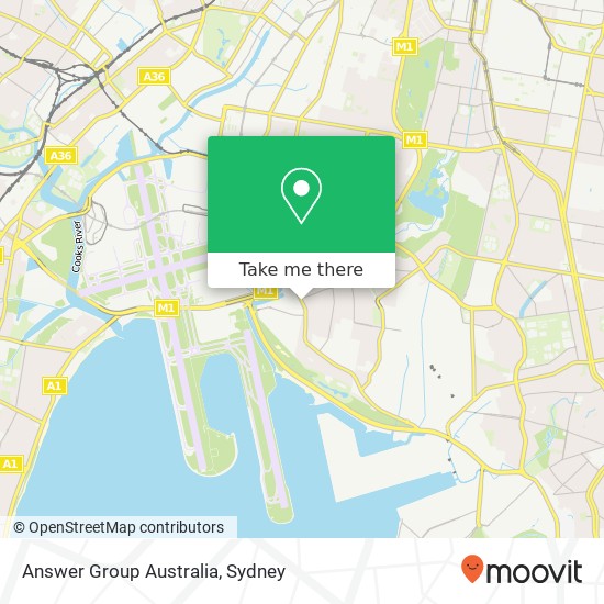 Answer Group Australia map