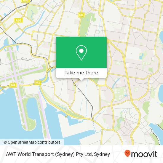 AWT World Transport (Sydney) Pty Ltd map