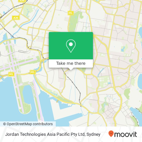 Jordan Technologies Asia Pacific Pty Ltd map