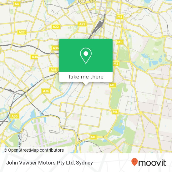 John Vawser Motors Pty Ltd map