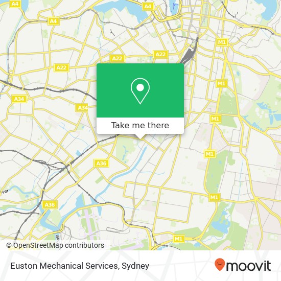 Euston Mechanical Services map