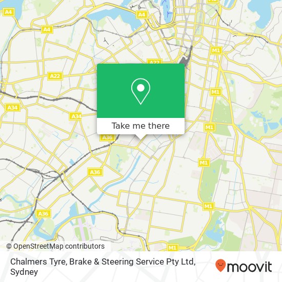 Chalmers Tyre, Brake & Steering Service Pty Ltd map