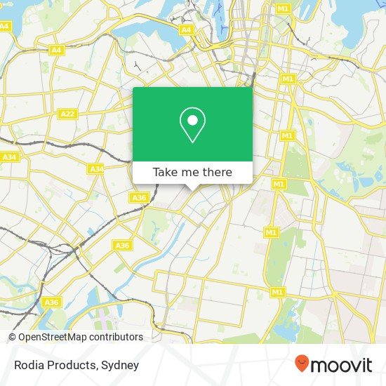 Rodia Products map