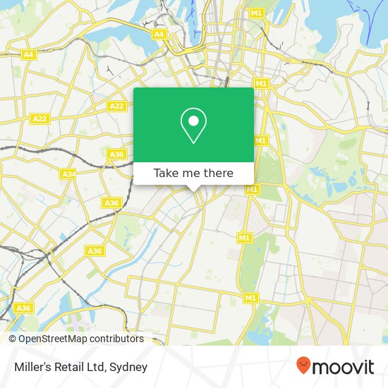 Miller's Retail Ltd map