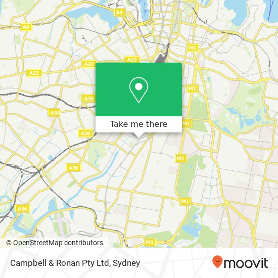 Campbell & Ronan Pty Ltd map