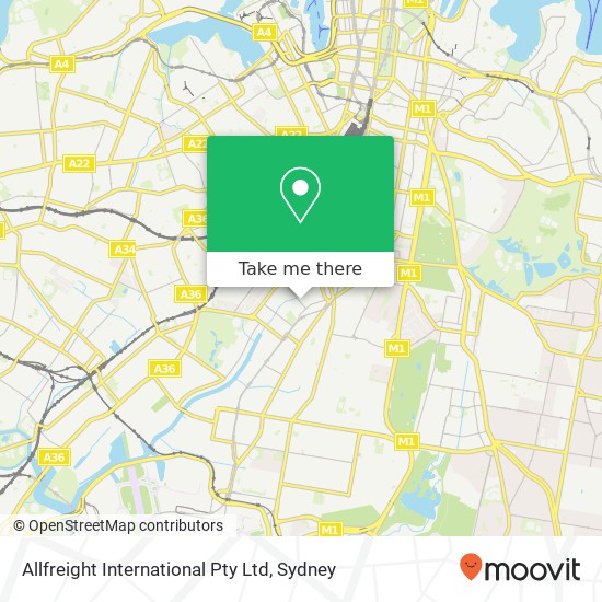 Allfreight International Pty Ltd map