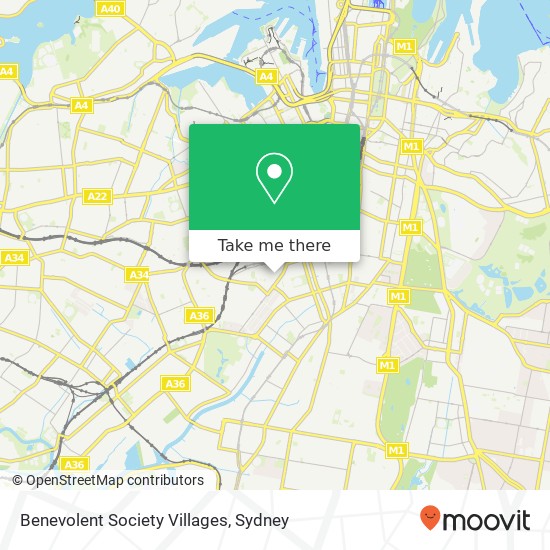 Benevolent Society Villages map