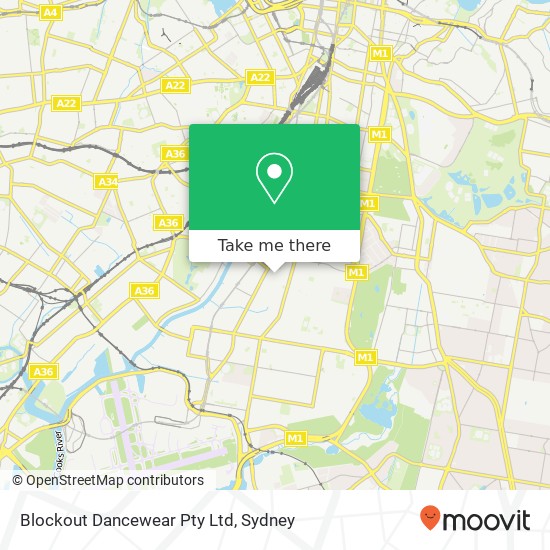 Blockout Dancewear Pty Ltd map