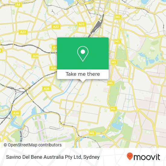 Savino Del Bene Australia Pty Ltd map