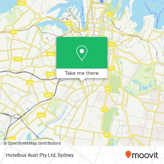 Hotelbus Aust Pty Ltd map