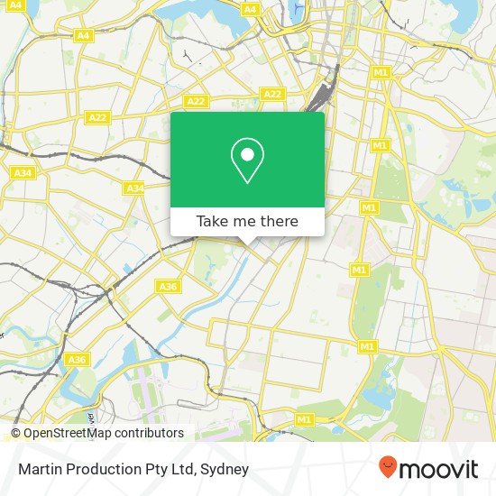 Martin Production Pty Ltd map