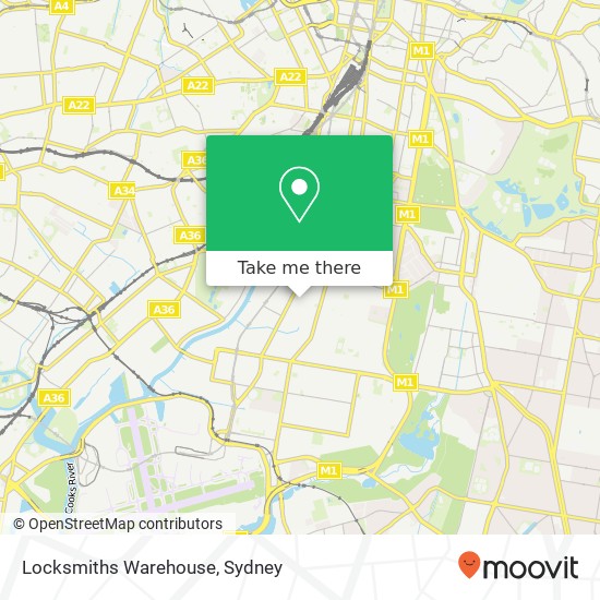 Locksmiths Warehouse map