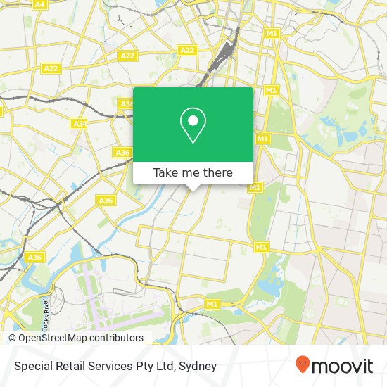 Special Retail Services Pty Ltd map
