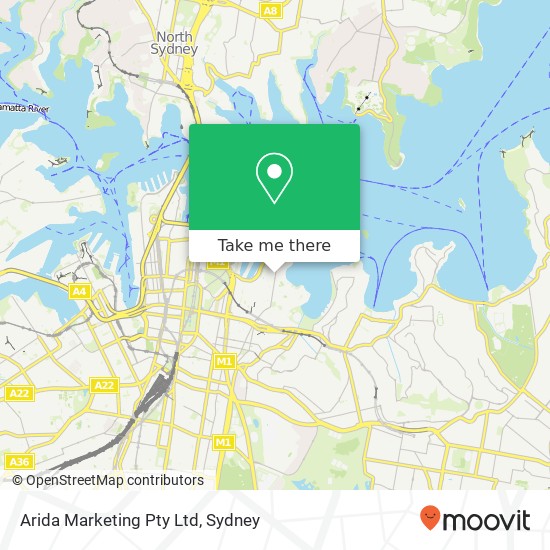 Arida Marketing Pty Ltd map