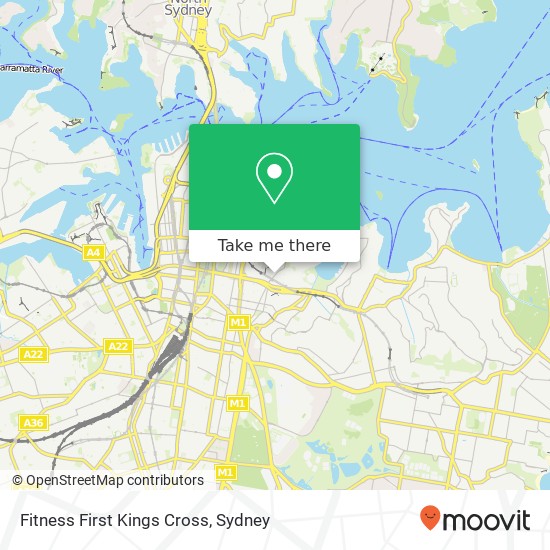 Fitness First Kings Cross map