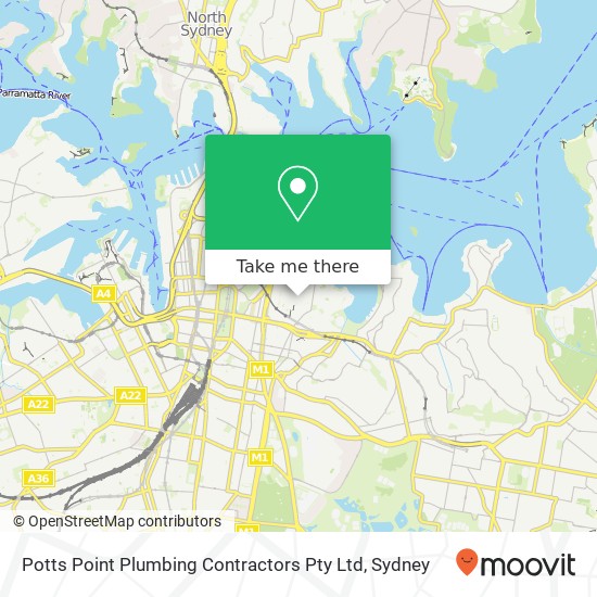 Potts Point Plumbing Contractors Pty Ltd map