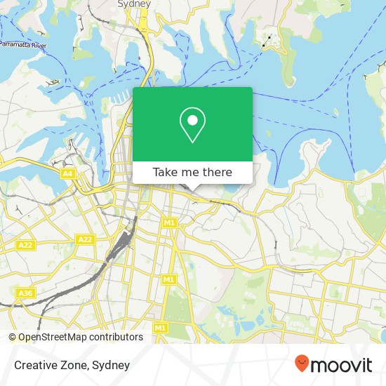 Mapa Creative Zone