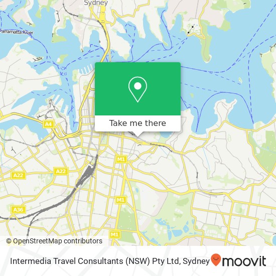 Intermedia Travel Consultants (NSW) Pty Ltd map